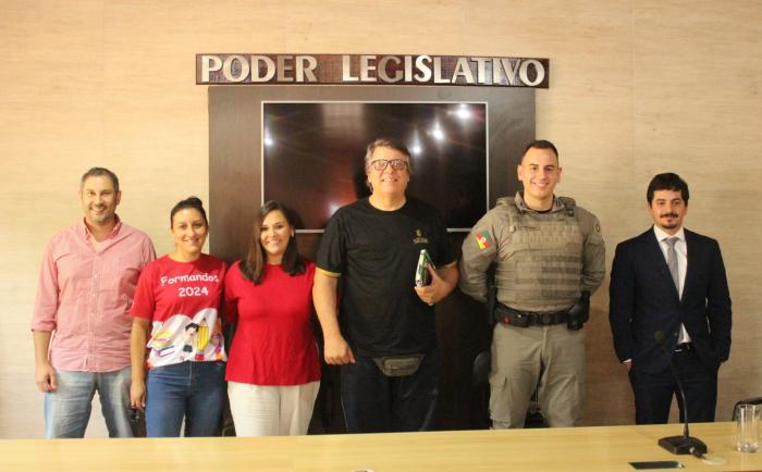 Nova diretoria do Conselho de Segurança Pública de Hulha Negra